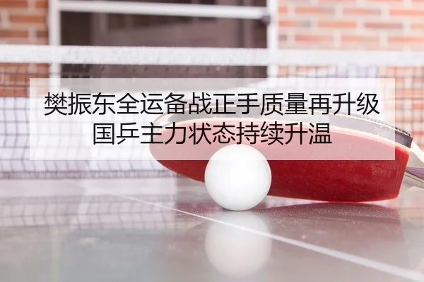 樊振东全运备战正手质量再升级 国乒主力状态持续升温